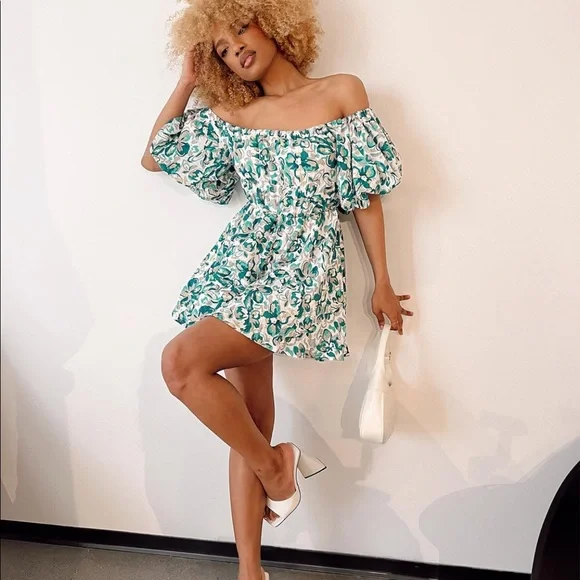 open lace back dress Armonia Mini Dress Teal Petite main image 0